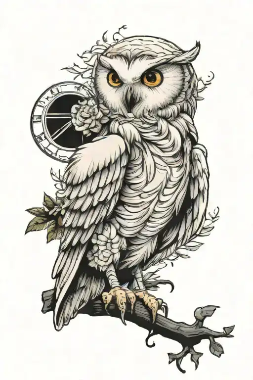 Hedwig tattoo design idea