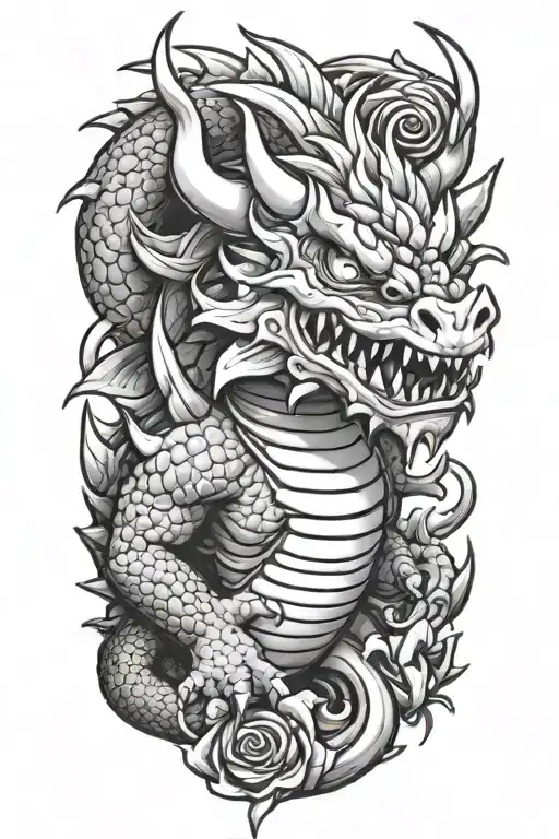 Bowser Dragon tattoo design idea