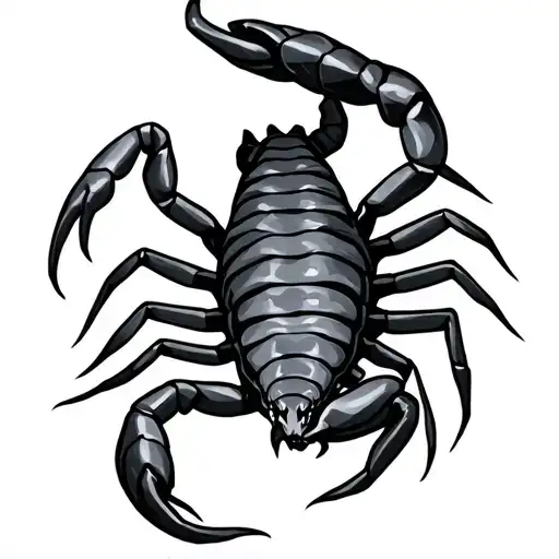 scorpion and tribal  tattoo design idea