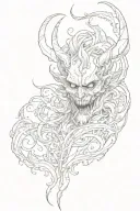 Demon Asmodeus tattoo design idea