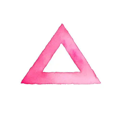 lesbian symbol triangle tattoo design idea