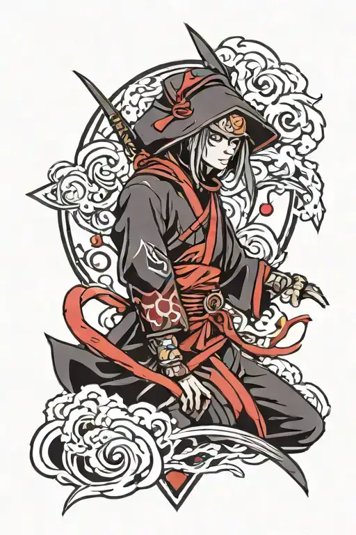 akatsuki tattoo design idea