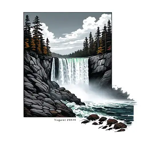 Niagara Falls tattoo design idea