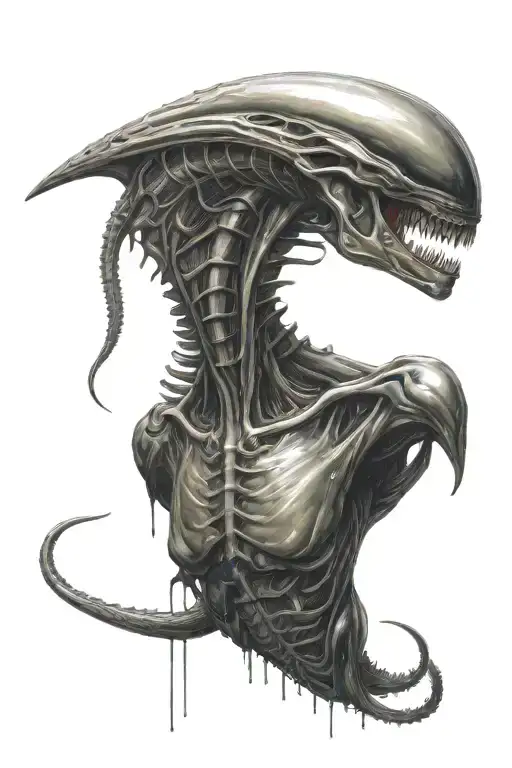 xenomorph Alien tattoo design idea