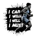 "I can I will I must " "I can I will I must " Runner tattoo design idea