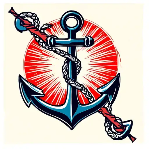 anchor tattoo design idea
