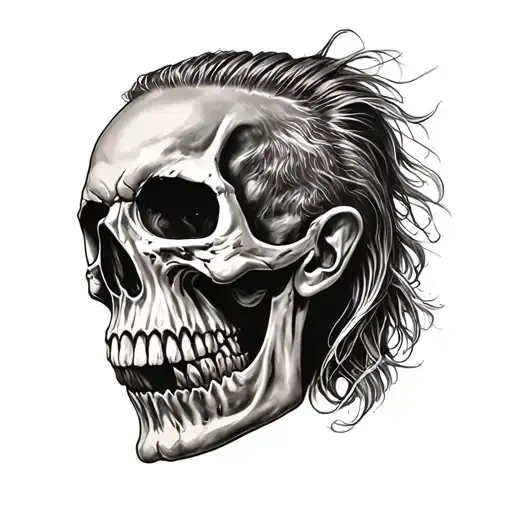 SKULL + James Hetfield tattoo design idea