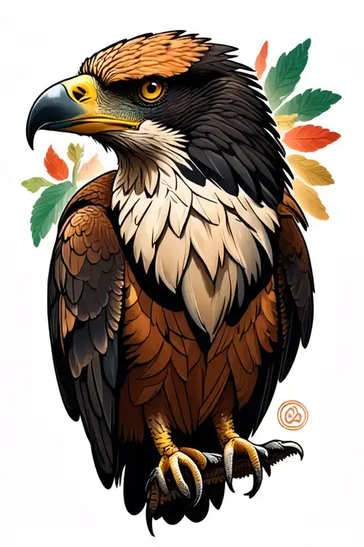 Mexican eagle tattoo design idea