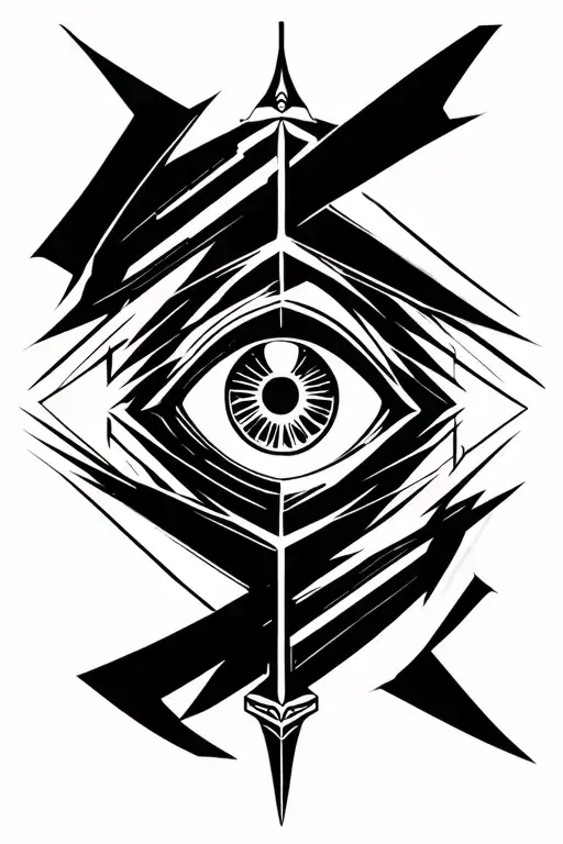 sasuke eye on kunai tattoo design idea