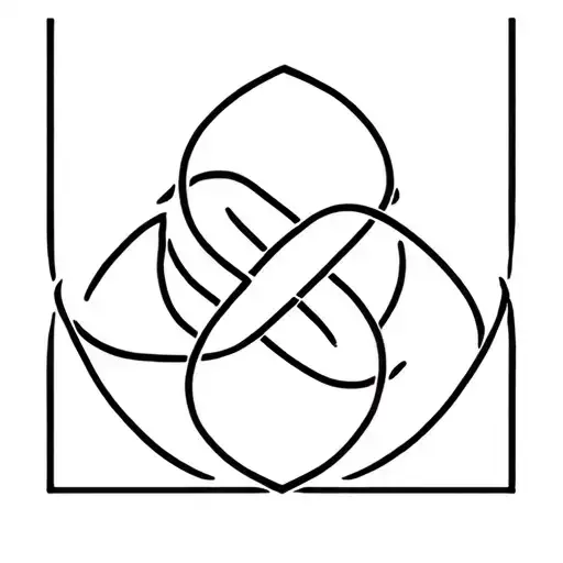 Celtic Father Son Daughter knot intertwined tattoo design idea