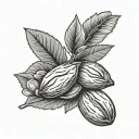 Almonds tattoo design idea
