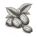 Almonds tattoo design idea