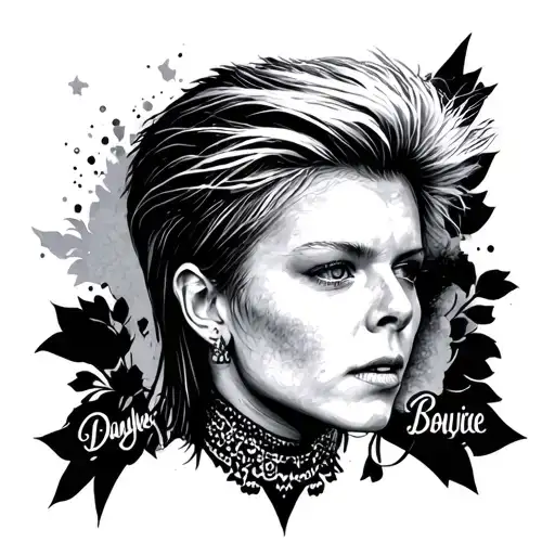 daughters name is bowie, born in november tattoo design idea