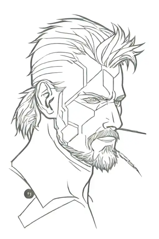 Metal gear solid 3  snake tattoo design idea