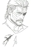 Metal gear solid 3  snake tattoo design idea
