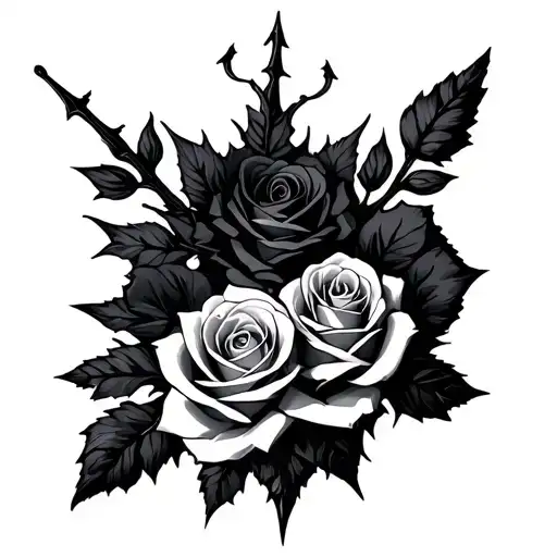 A Court Of Thorns And Roses tattoo design idea