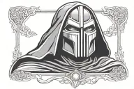 doctor doom mask tattoo design idea