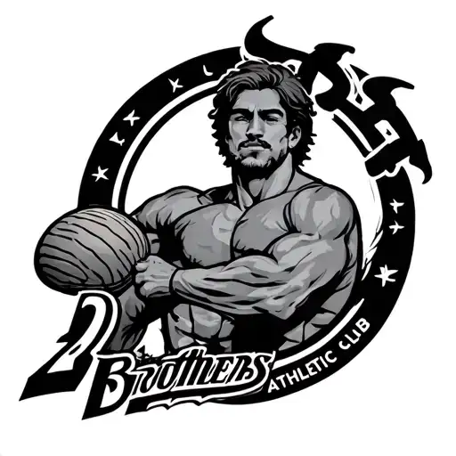 2 Brothers Athletic Club tattoo design idea