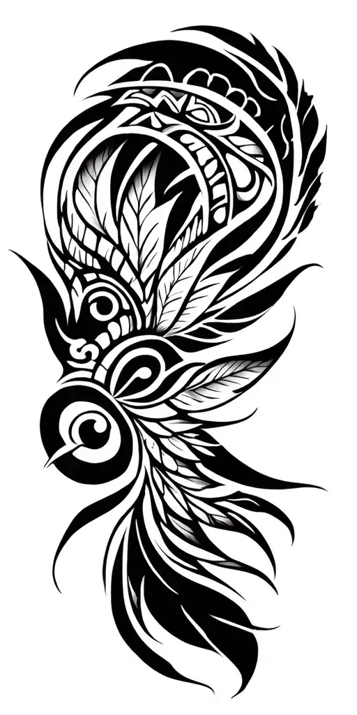 polynesian tribal tattoo design idea