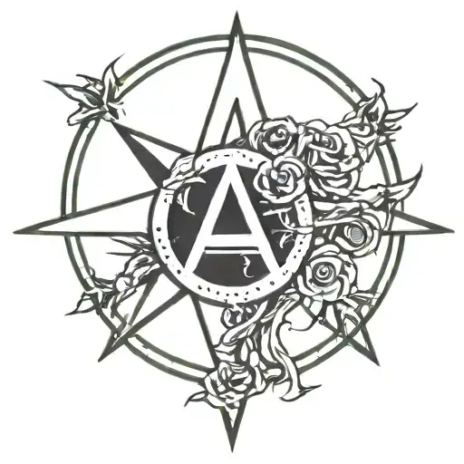 Anarchy symbol tattoo design idea