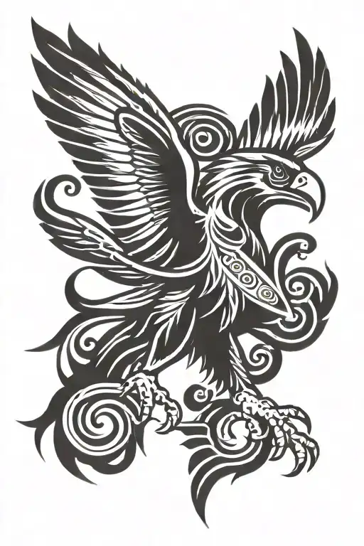 mexican eagle tattoo design idea