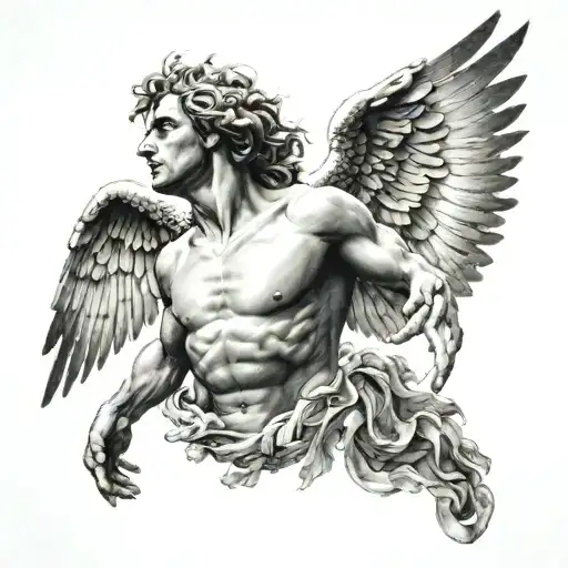 icarus and roberto ferri tattoo design idea