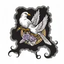 when doves cry tattoo design idea