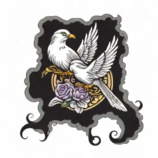 when doves cry tattoo design idea