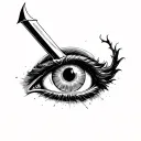 Odysseus Stabs Cyclops' Eye Out tattoo design idea