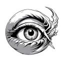 Odysseus Stabs Cyclops' Eye Out tattoo design idea