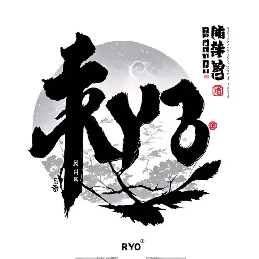 "RYO" family tree tattoo design idea