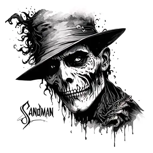 Sandman tattoo design idea