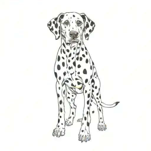 a dalmatian tattoo design idea