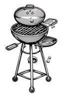 bbq grilling tattoo design idea