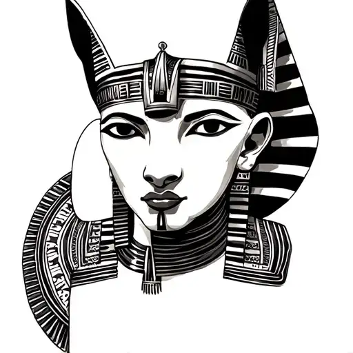 Horus Anubis king tut Anubis and Egyptian tattoo design idea
