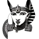Horus Anubis king tut Anubis and Egyptian tattoo design idea