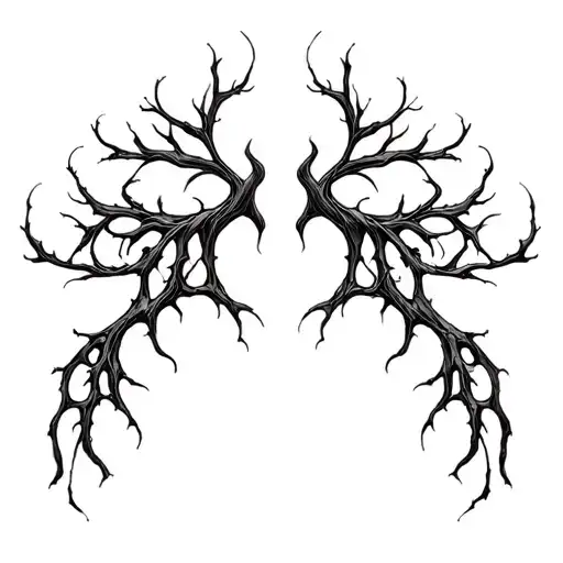 Smooth, branching lines like soft energy veins. Organic and calm, no shading, natural anatomical flow. tattoo design idea