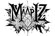 "Mapz12" grave yard markers combined with geometric tattoo design idea