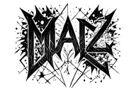 "Mapz12" grave yard markers combined with geometric tattoo design idea