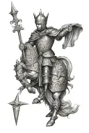 king Baldwin IV tattoo design idea