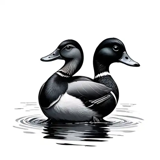 duck tattoo design idea