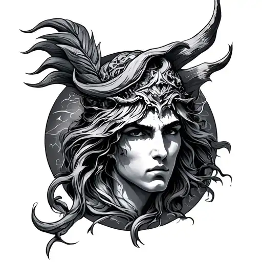 Neptune tattoo design idea