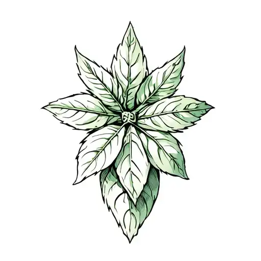 basil mini for leg tattoo tattoo design idea