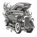 Hot Rod tattoo design idea