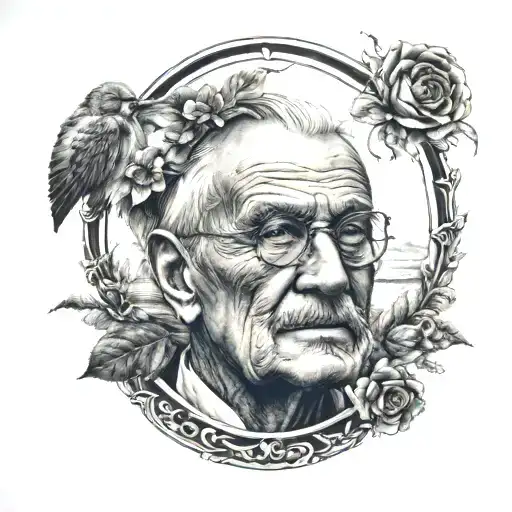Memory of my dead dad tattoo design idea
