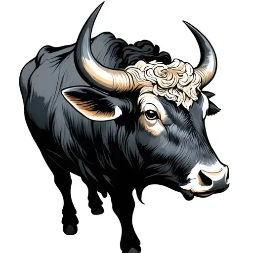 Japanese Ox tattoo design idea