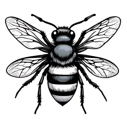 bee symbol Manchester tattoo design idea