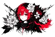 Blackout tattoo design idea