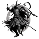 ronin warrior tattoo design idea