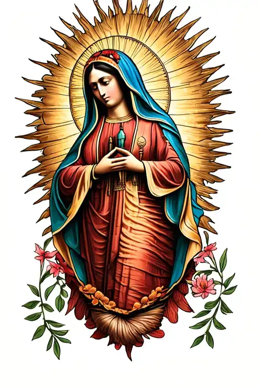 Virgin of Guadalupe tattoo design idea